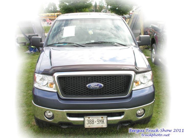 Blue Ford pick up truck at Fergus Truck Show