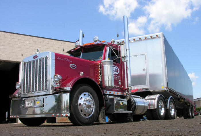 Nicely endowed Peterbilt at the shop