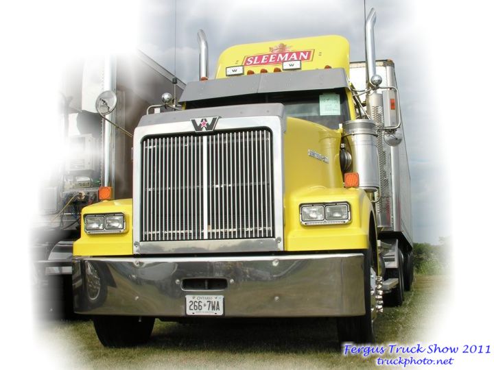 Yellow Sleeman Western-Star Highway transport Truck Fergus Truck Show 2011