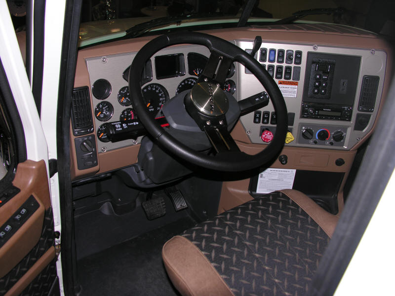 Mack truck dashboard instrument panel interior cab