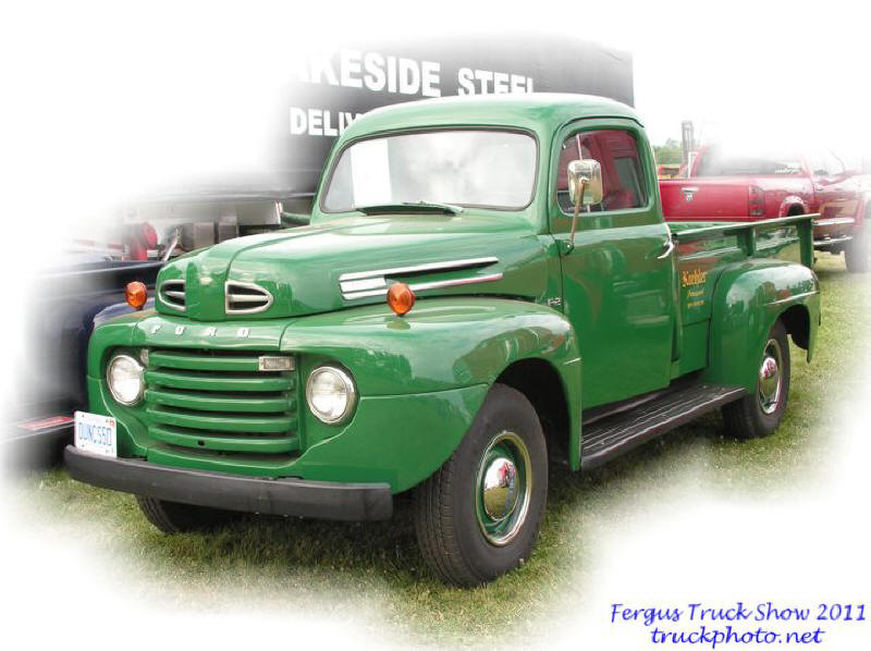 Old Green Ford Pick Up Truck at Fergus Truck Show 2011